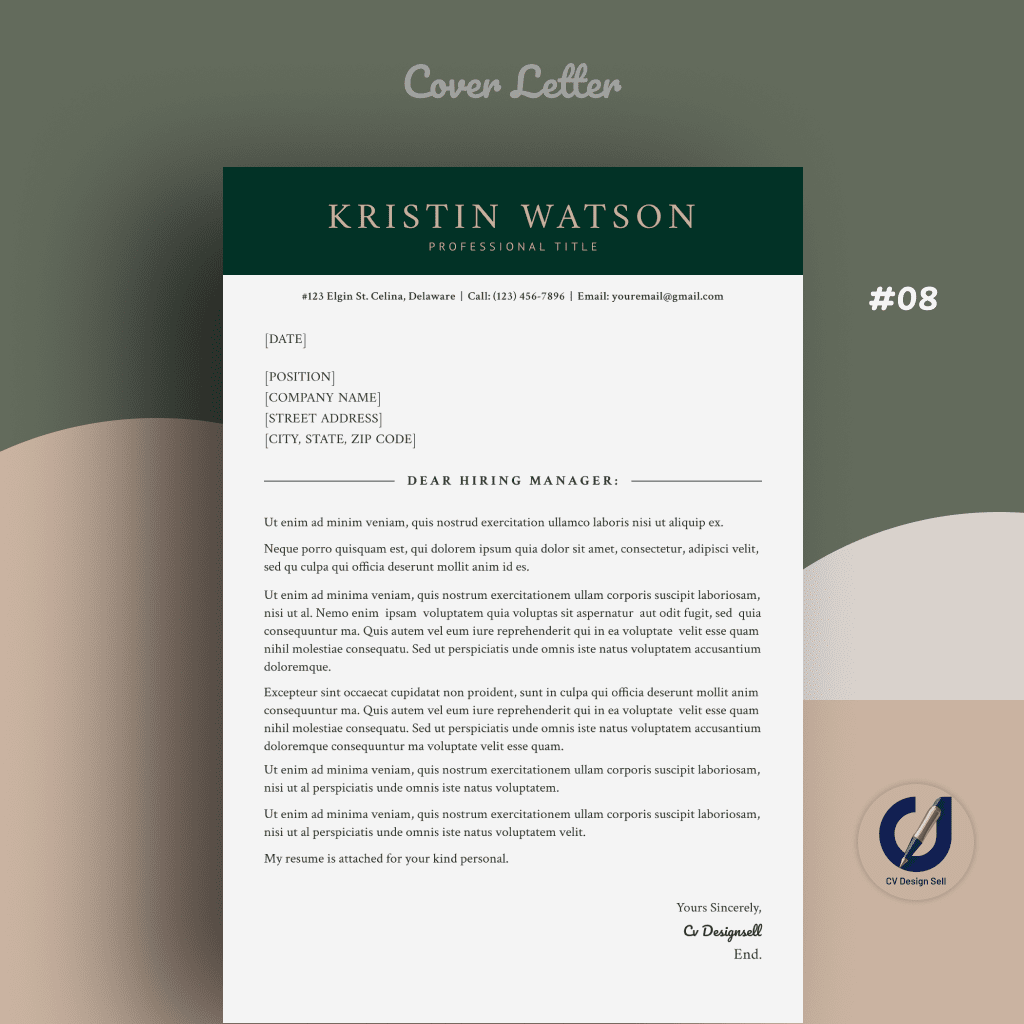 تصاميم السيرة الذاتية الاحترافية – نموذج سيرة ذاتية جاهزة CV