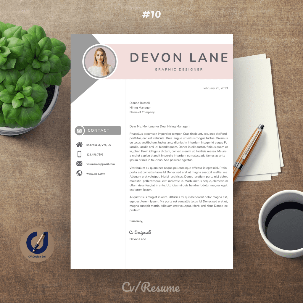 تصاميم السيرة الذاتية الاحترافية – نموذج سيرة ذاتية جاهزة CV