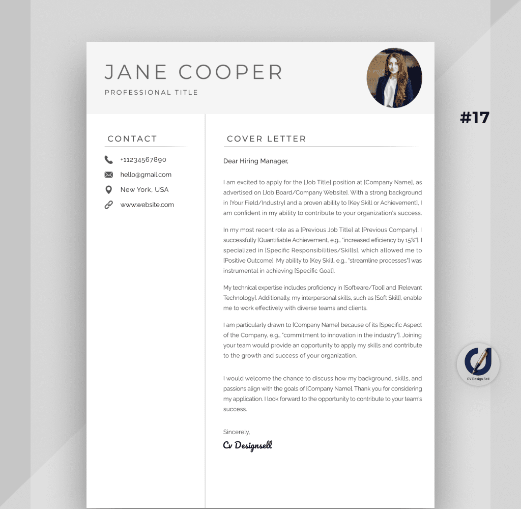 تصاميم السيرة الذاتية الاحترافية – نموذج سيرة ذاتية جاهزة CV