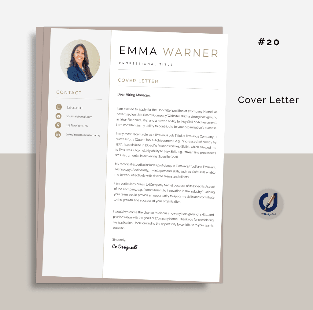 تصاميم السيرة الذاتية الاحترافية – نموذج سيرة ذاتية جاهزة CV