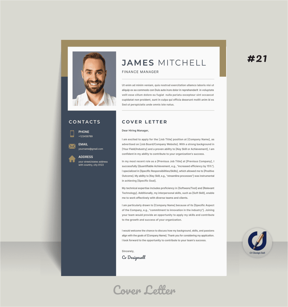 تصاميم السيرة الذاتية الاحترافية – نموذج سيرة ذاتية جاهزة CV