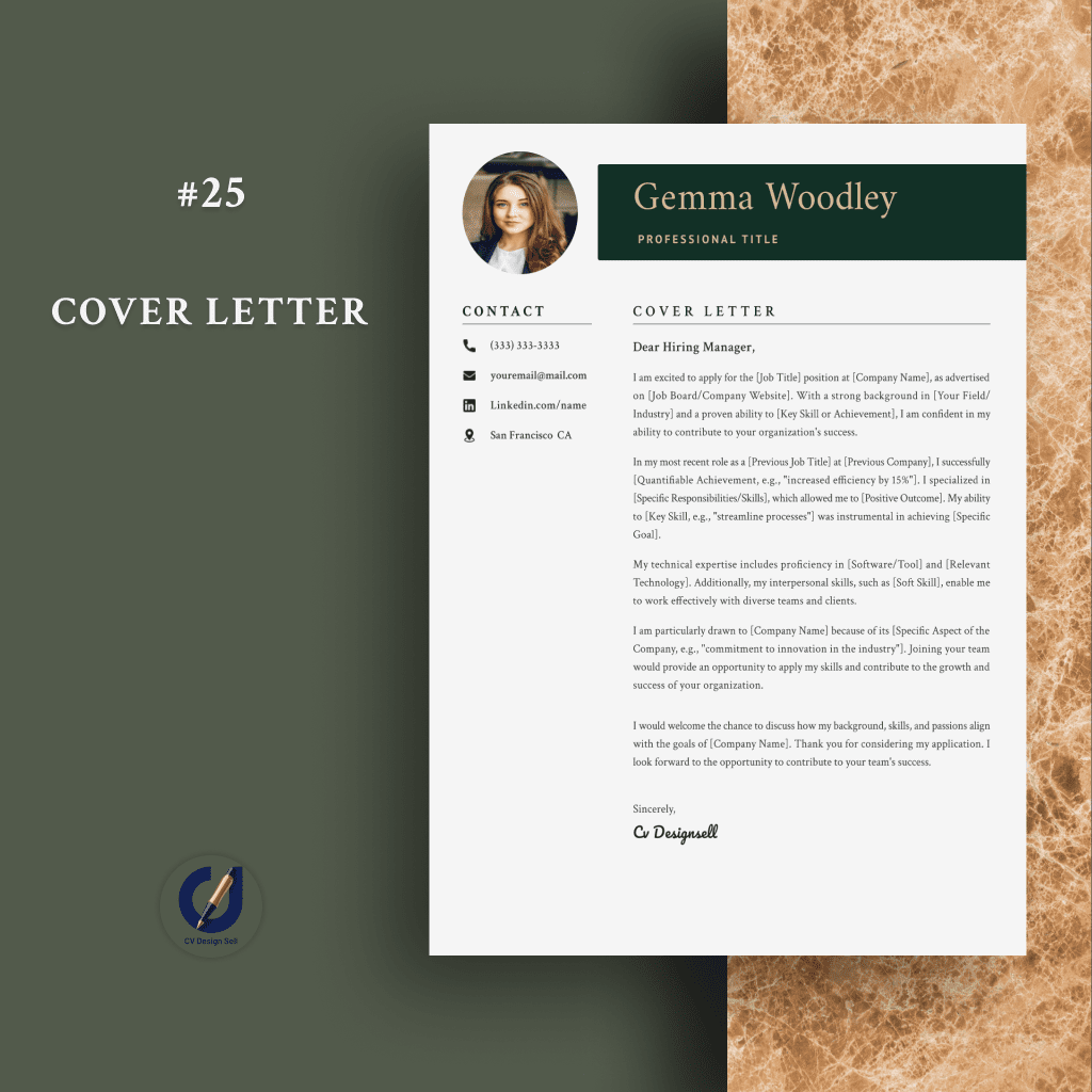 تصاميم السيرة الذاتية الاحترافية – نموذج سيرة ذاتية جاهزة CV