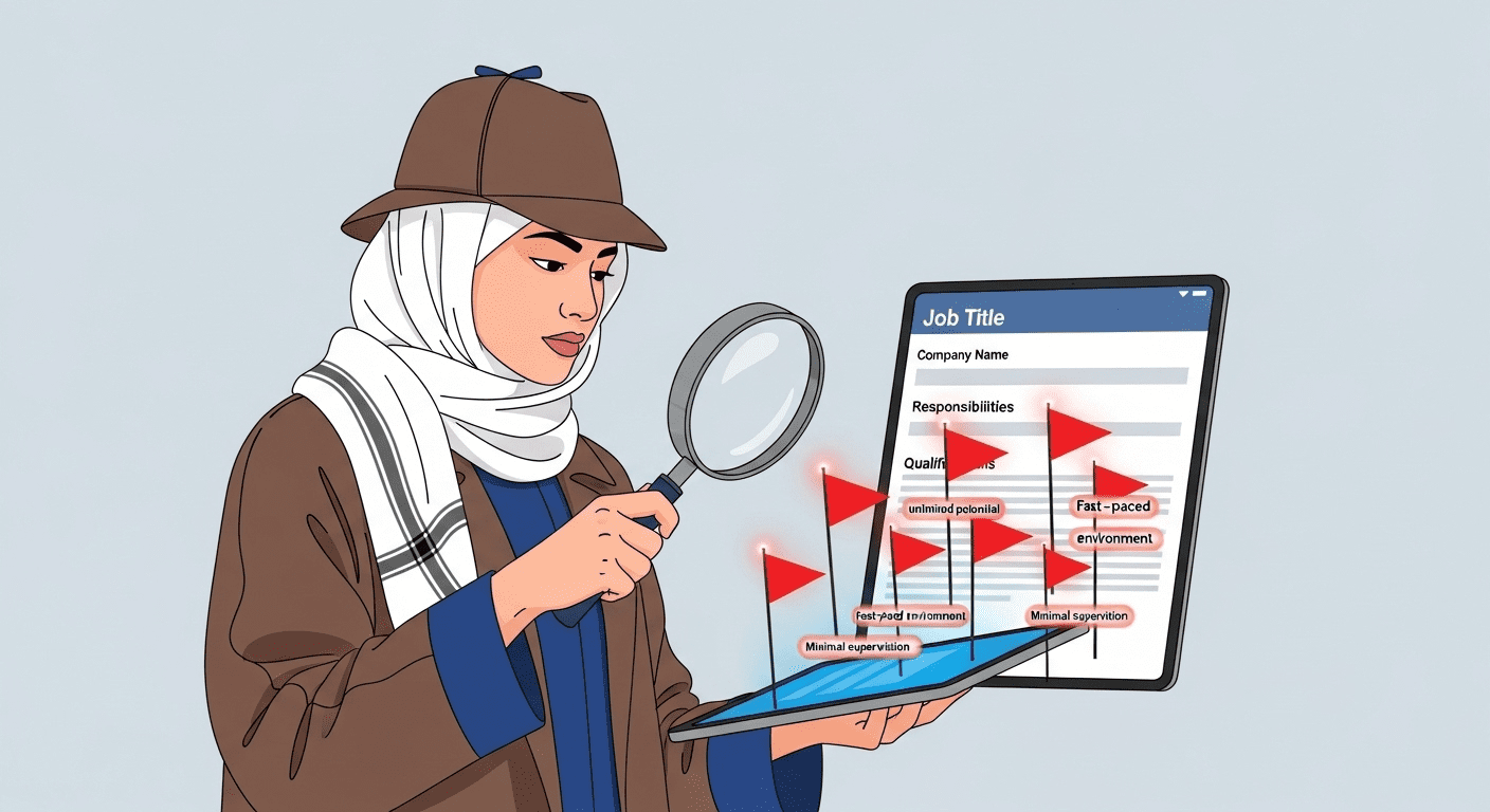 باحثة عن عمل إماراتية تكتشف العلامات الحمراء في إعلان وظيفة شبحية.