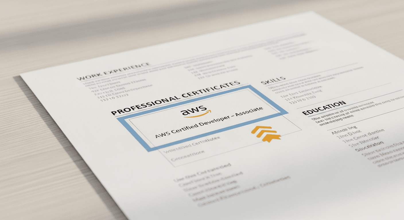 سيرة ذاتية لمهندس برمجيات تبرز الشهادات الاحترافية التي تزيد من راتبه في السعودية.