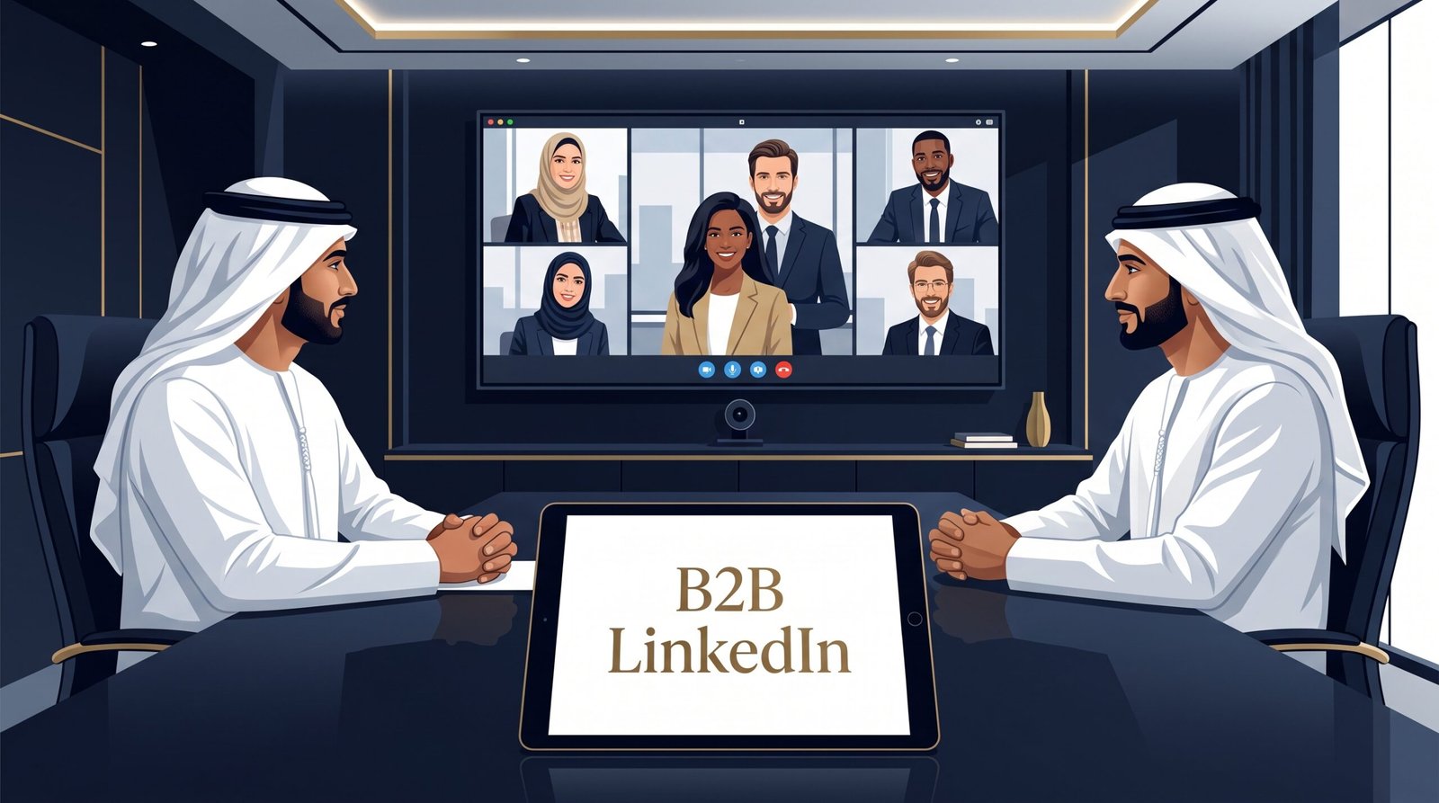 إدارة صفحات لينكد إن للشركات B2B لاقتناص عقود في الخليج