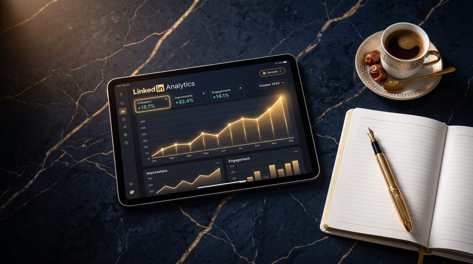 تحليلات إدارة حسابات لينكد إن للقيادات في السعودية وتوليد الـ B2B