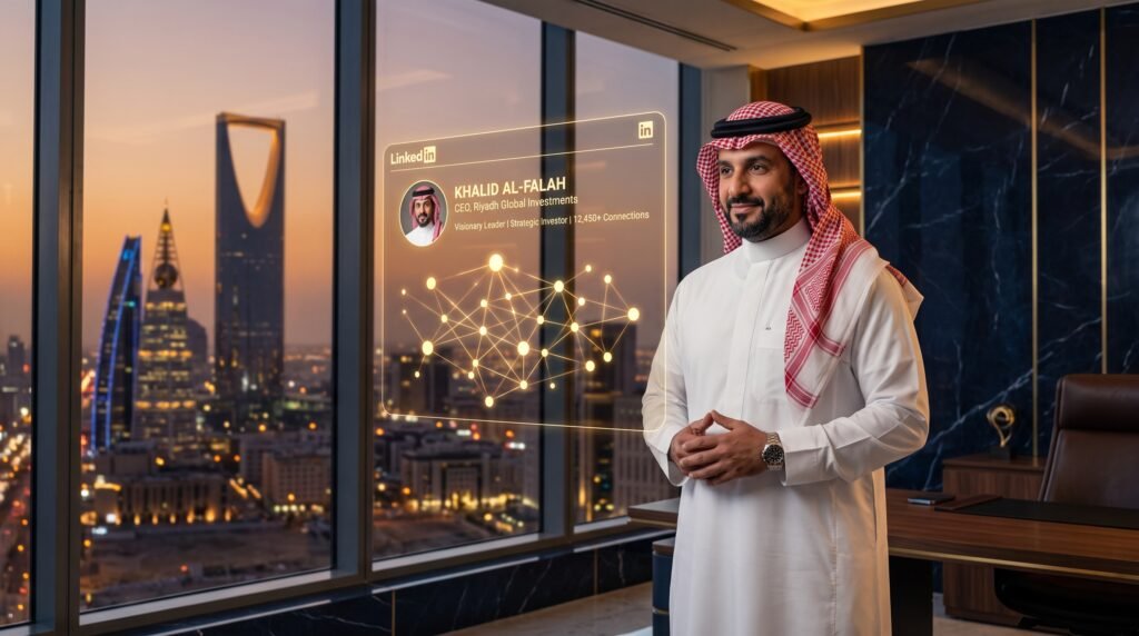 إدارة حساب لينكد إن للقيادات في السعودية لتعزيز النفوذ الرقمي